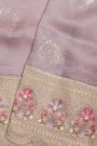 Fancy Tissue Lavender Saree
