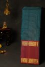 Kancheepuram Silk Teal Blue Saree