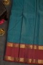 Kancheepuram Silk Teal Blue Saree