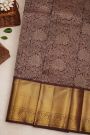 Kancheepuram Silk Brown Saree