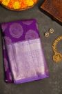 Kancheepuram Silk Violet Saree