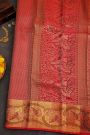 Kancheepuram Silk Meenakari Maroon Saree