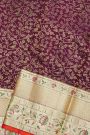 Kancheepuram Silk Meenakari Purple Saree