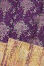 Kancheepuram Silk Meenakari Purple Saree