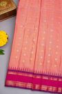 Gadwal Silk Peach Saree