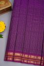 Gadwal Silk Dark Purple Saree