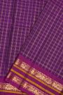 Gadwal Silk Dark Purple Saree