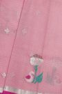 Zari Kota Baby Pink Saree