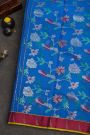 Zari Kota Blue Saree