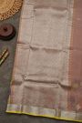 Zari Kota Cotton Light Brown Saree