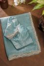 Fancy Tissue Crush Sky Blue Saree