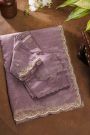 Fancy Tissue Crush Lavender Saree