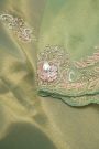 Fancy Tissue Sea Green Saree