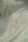 Fancy Tissue Ice Blue Saree