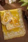 Fancy Tissue Yellow Saree