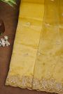 Fancy Tissue Yellow Saree