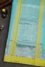 Zari Kota Sky Blue saree