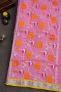 Zari Kota Pink Saree