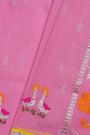 Zari Kota Pink Saree