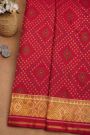 Patola Silk Red Saree