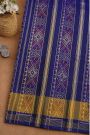 Patola Navy Blue Silk Saree