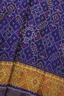 Patola Navy Blue Silk Saree