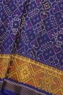 Patola Silk Navy Blue Saree