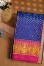Patola Silk Royal Blue Saree