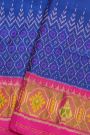 Patola Silk Royal Blue Saree
