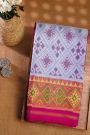 Patola Silk Ice Blue Saree