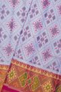 Patola Silk Ice Blue Saree
