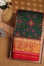 Patola Silk Bottle Green Saree