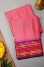 Gadwal Silk Pink Saree