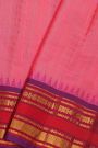 Gadwal Silk Pink Saree