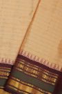 Gadwal Silk Cream Saree