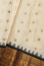 Gadwal Silk Off White Saree