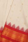 Gadwal Silk Off White Saree