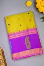 Gadwal Silk Yellow Saree