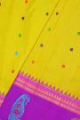 Gadwal Silk Yellow Saree