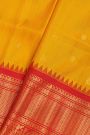 Gadwal Silk Mustard Saree