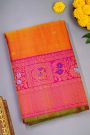 Gadwal Silk Dual color saree
