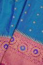 Gadwal Silk Blue Saree