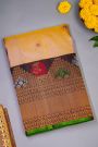 Gadwal Silk Peach Saree