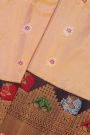 Gadwal Silk Peach Saree