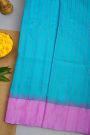 Gadwal Silk Sky Blue Saree