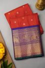 Gadwal Silk Red Saree