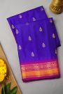 Gadwal Silk Royal Blue Saree