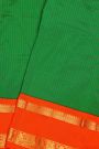 Narayanpet Silk Bottle Green Saree