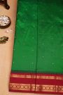 Narayanpet Silk Bottle Green Saree