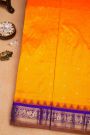 Narayanpet Silk Orange Saree